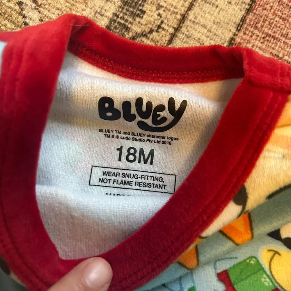 Bluey Christmas PJs 18M